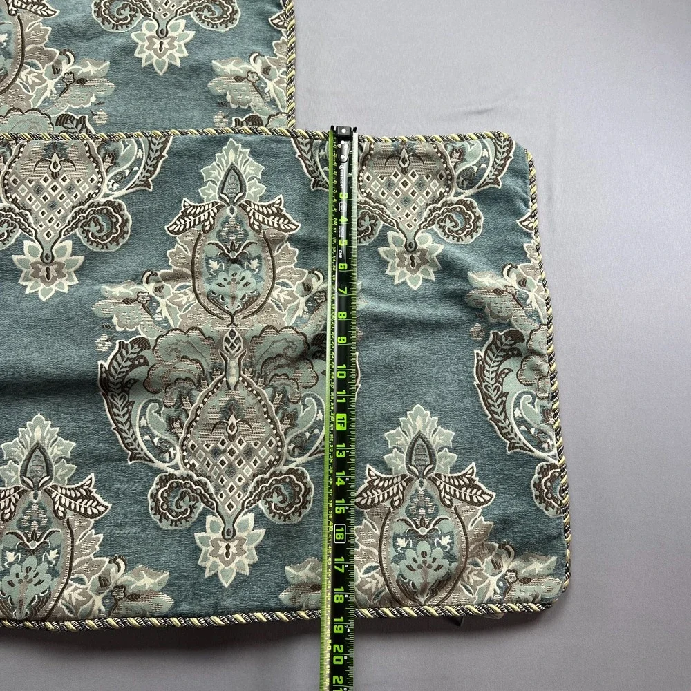 Set Of 2 Waterford Linens Standard Pillow Shams Multicolor Paisley (20